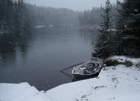 au sable river snow